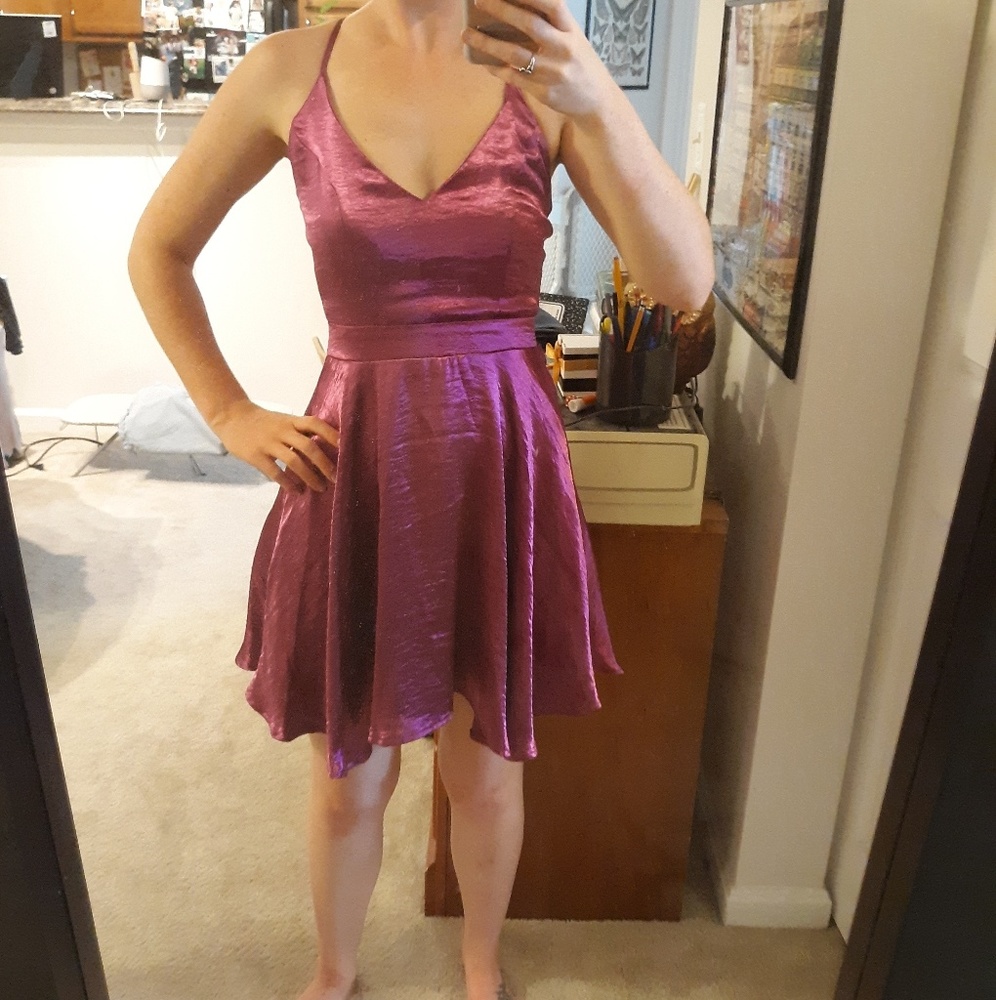 NWT Charlotte Russe velvet/satin halter dress